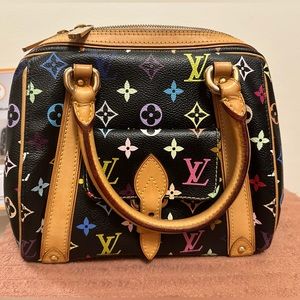 Louis Vuitton LV Murakami satchel handbag. Authentic with entrupy certificate